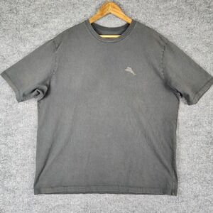 Tommy Bahama Relax T-Shirt Mens XL Dark Gray Slow Your Roll Cigar Graphic Cotton